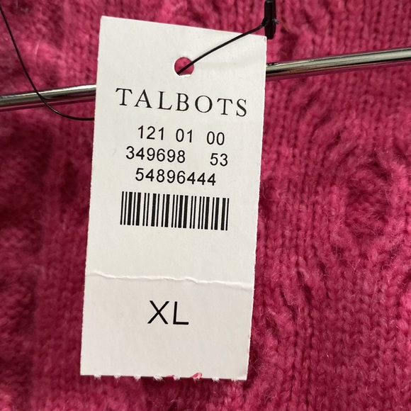 NWT Talbots Cable Knit Cardigan Sweater - Size XL - Picture 4 of 7